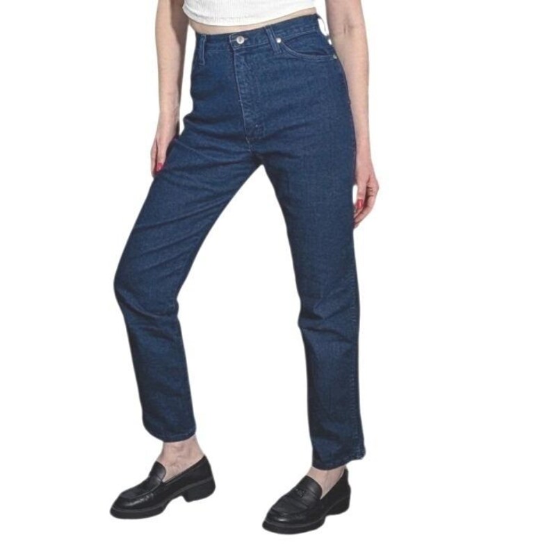 Vintage Wrangler 12MWZDL USA Made Cowboy Cut High Rise Jeans Dark Wash 7/8x32 image 3