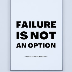Motivational poster with phrase. A failure is man who has blundered but not  able to cash in on the experience. Black and white colors Stock Vector  Image & Art - Alamy