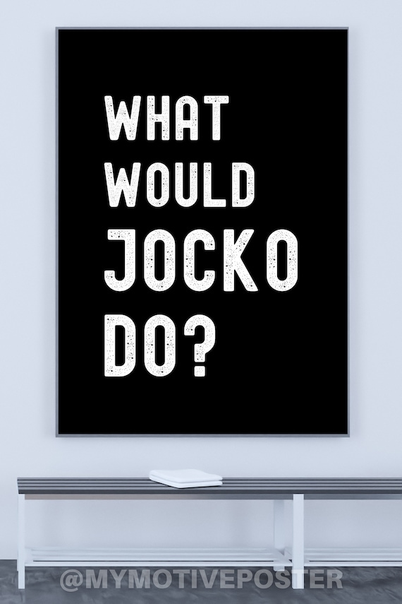 Jocko Willink - What Would Jocko Do Poster - Minimalist Typography (Digital Download)