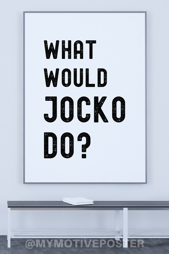Jocko Willink - What Would Jocko Do Poster - Minimalist Typography (Digital Download)