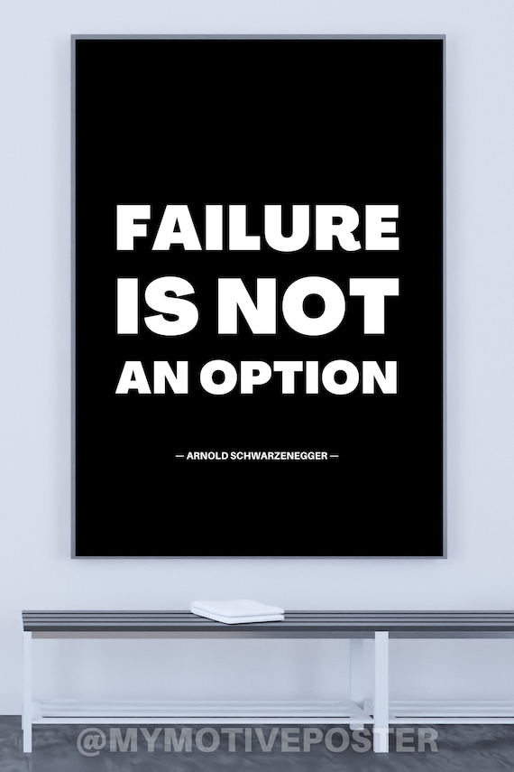 Arnold Schwarzenegger Quote Poster: Minimalist Typography Art (Digital Download)