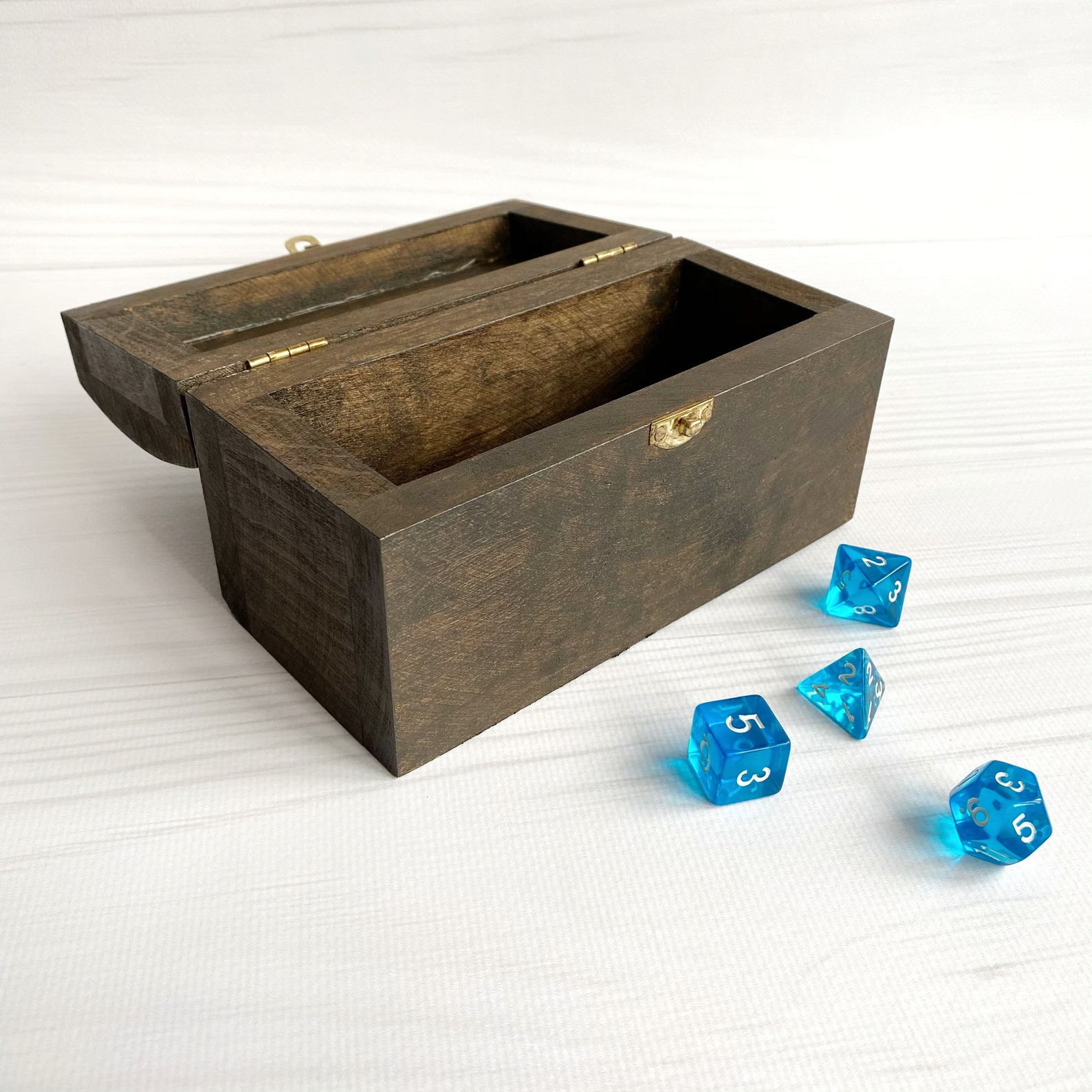 Wood dice box Dice storage Dnd accessories Etsy