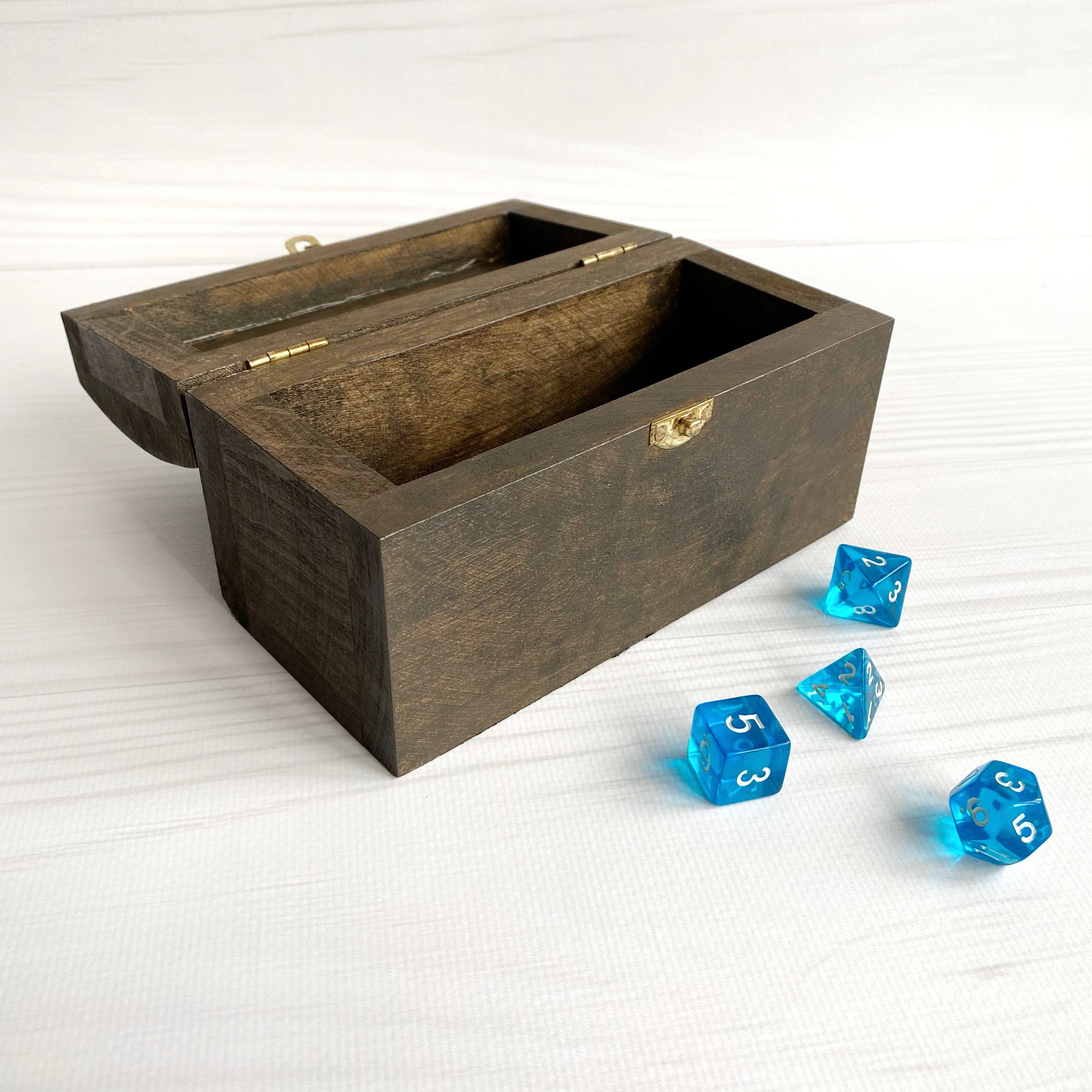 Wood dice box Dice storage Dnd accessories Etsy