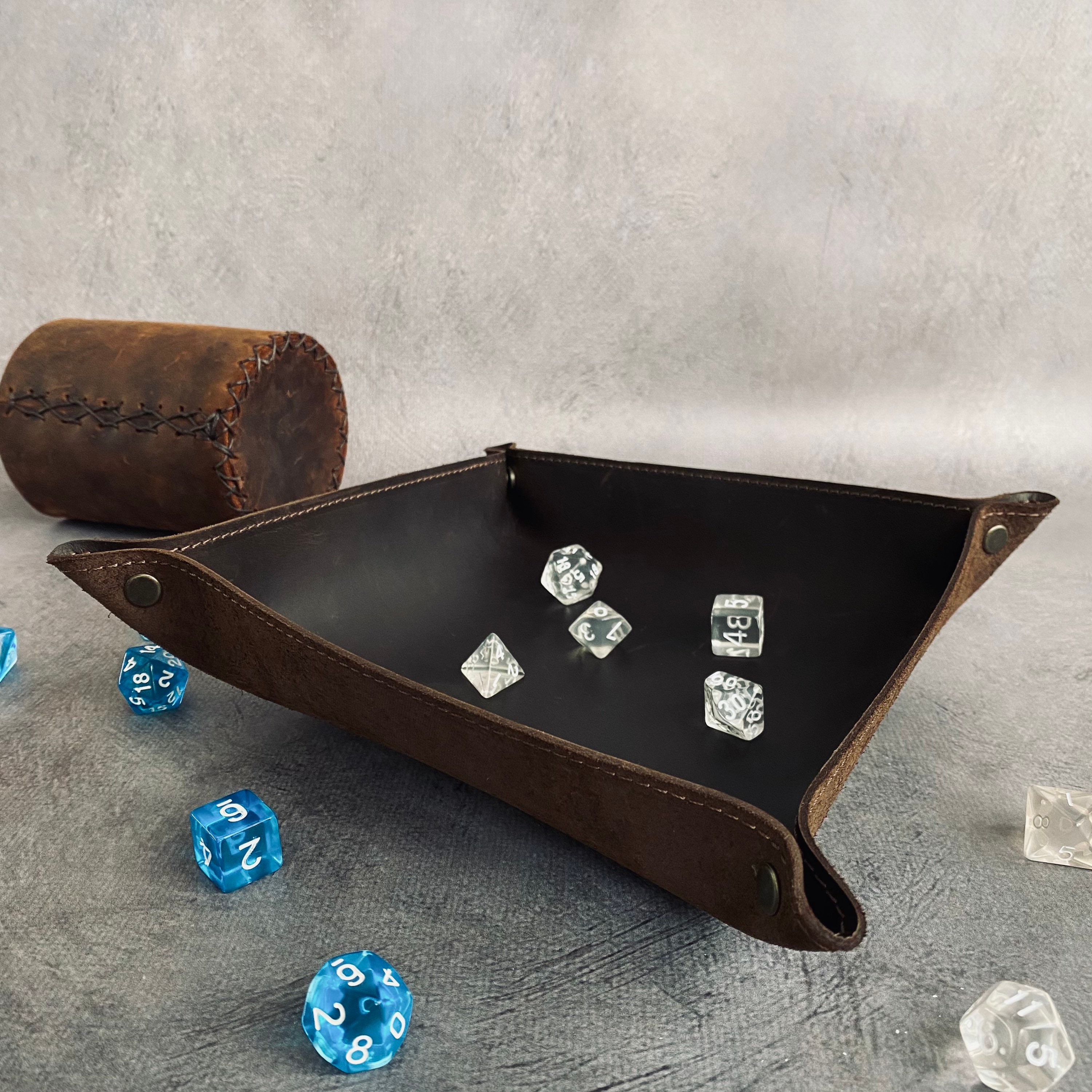 Leather Dice Tray Dnd Dice Tray Etsy