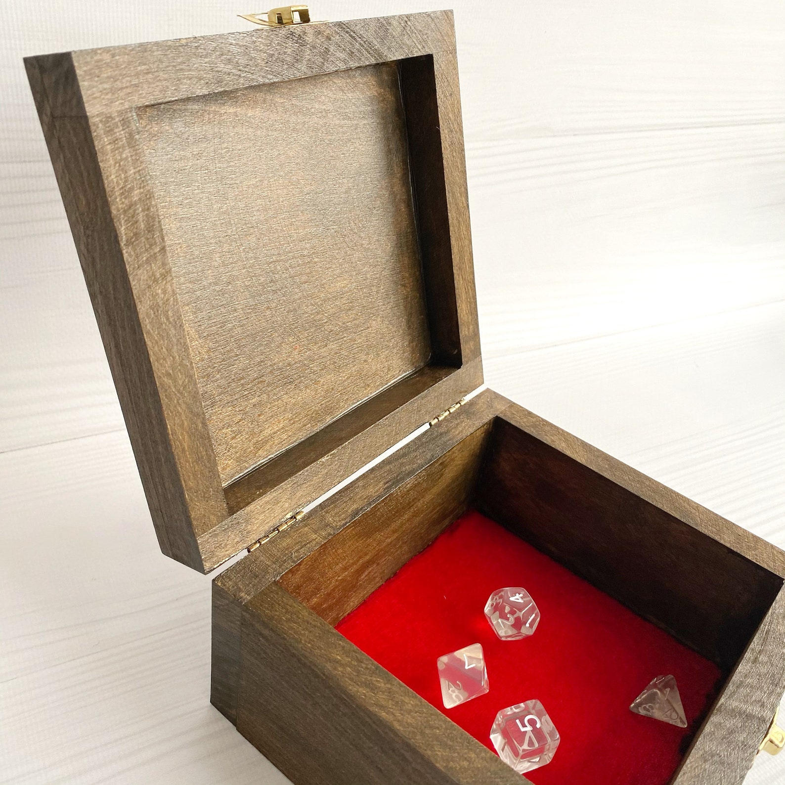 Wood dice box Dice storage Dnd accessories Etsy