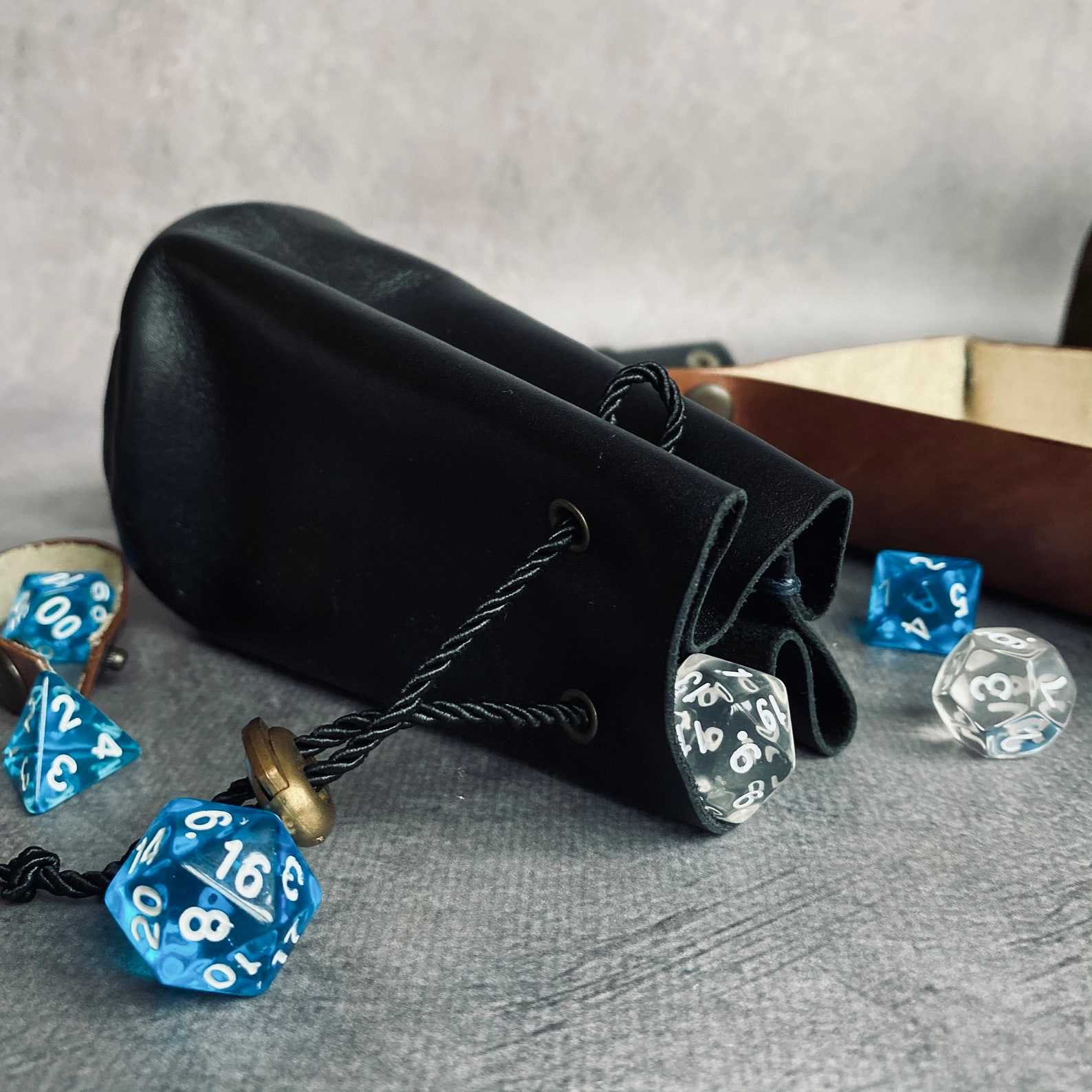 Leather dice bag dnd Small dice bag Leather pouch Etsy
