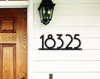 Modern House Numbers Address Sign, Metal Address Sign, Modern House Numbers, Custom address sign