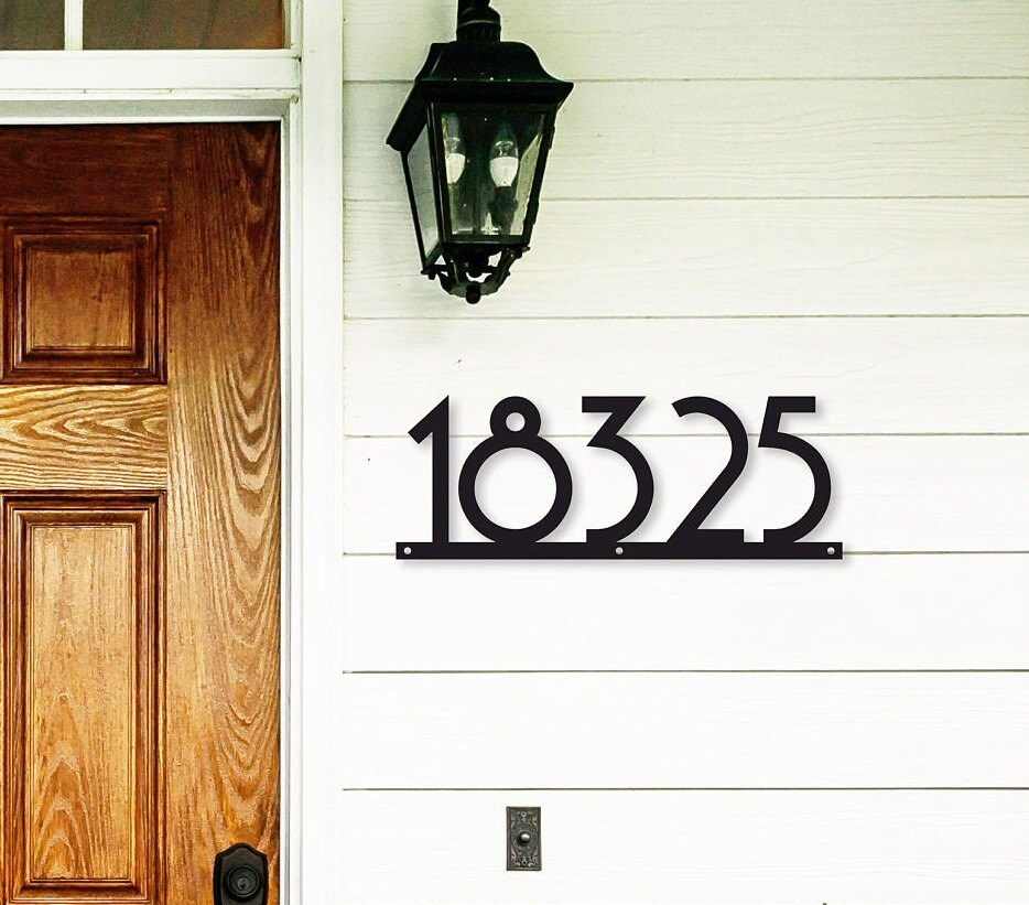 Large House Numbers Modern Address Sign Metal Address Number for ...
