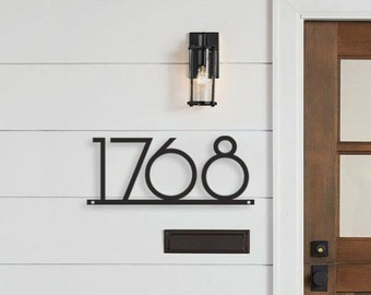 Large House Number Address Sign, Metal House Numbers, Address plaque, Custom metal number