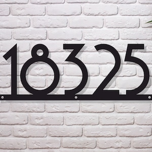 Large House Numbers Modern Address Sign Metal Address Number for Outdoor Modern House Address Plaque for Home Custom Address Sign