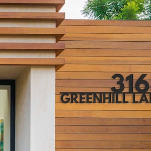 Metal House Number Address Sign, Modern House Numbers