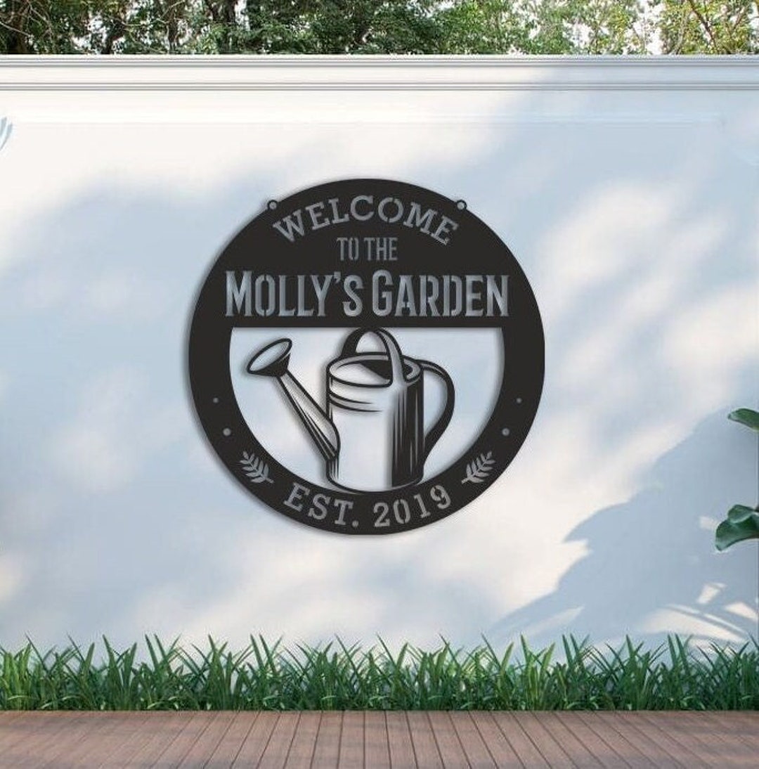 Personalized Greenhouse Metal Sign - Garden Decor - Gift Idea For Grandma/Mom