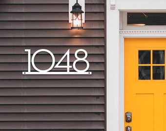 Large House Number Address Sign, Modern House Numbers, Metal Address plaque, Custom metal number