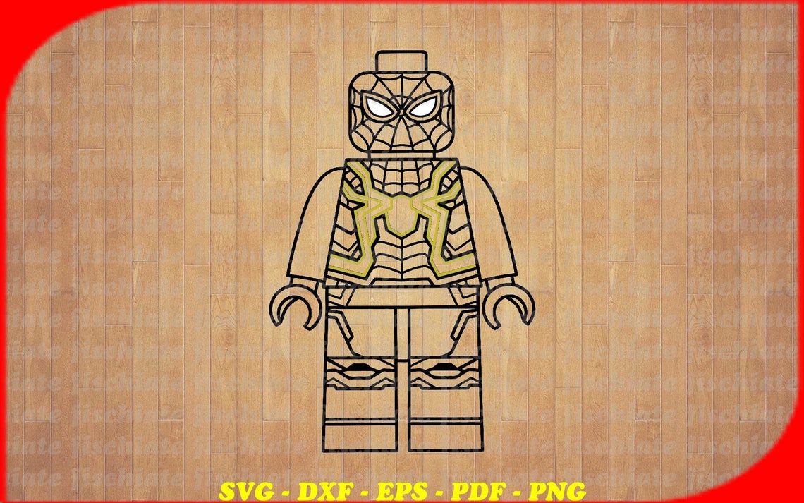 Outline Spiderman Lego Ninjago SVG 2 svg dxf Cricut | Etsy