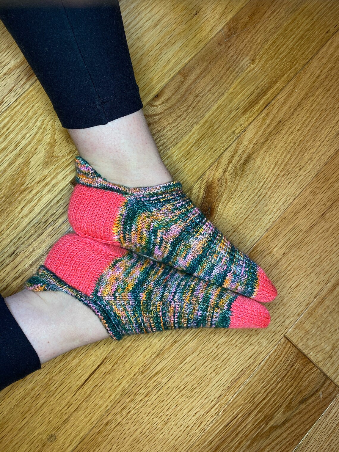 Sporty Shorty Heel Tab Socks Knitting Pattern Etsy