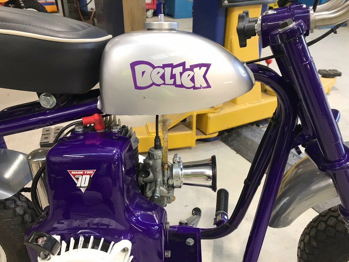 1 pair of Custom Deltek mini bike stickers for DECKSON Etsy