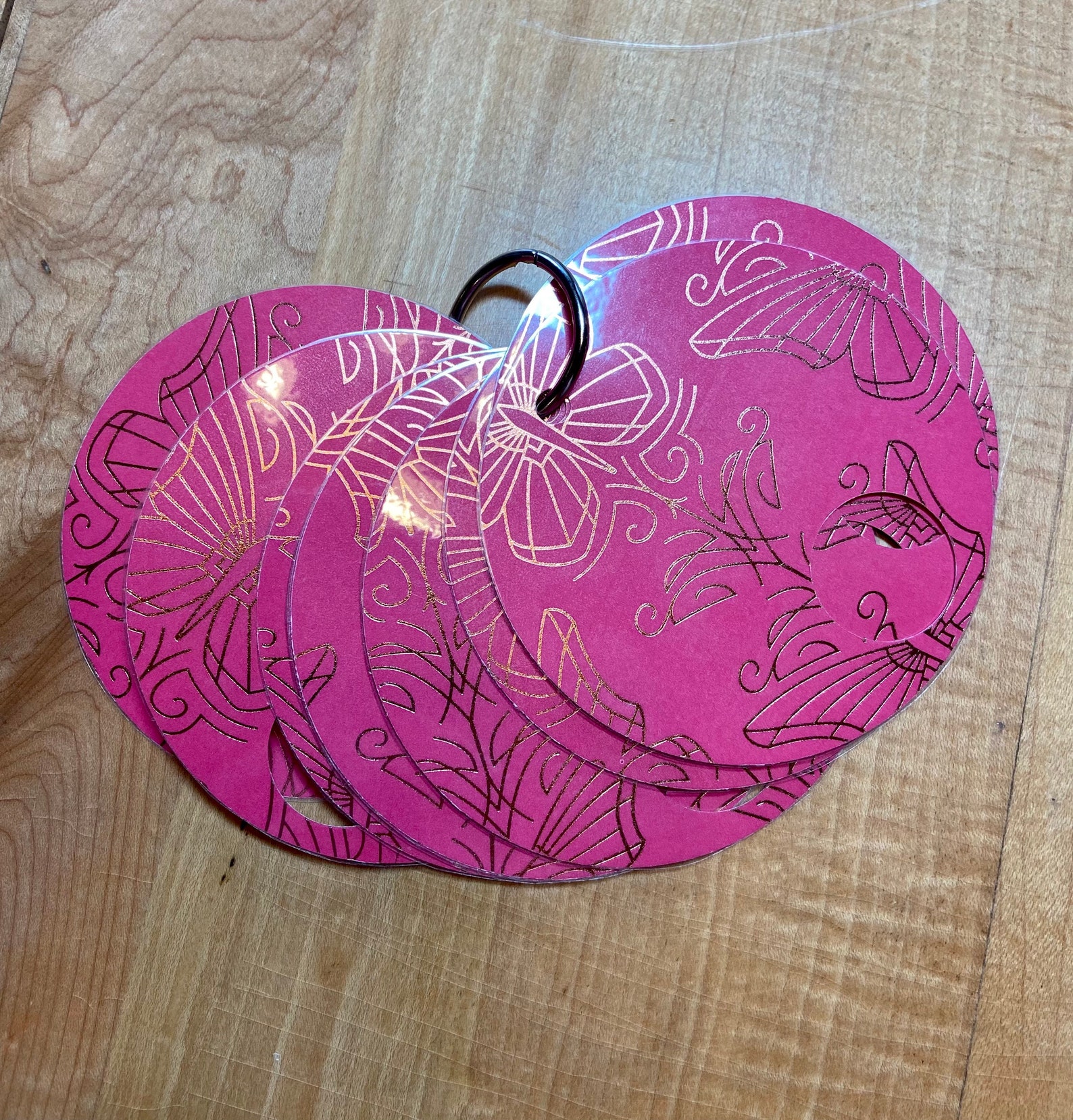 Laminated Cardstock Floss Cards 1 INCH LOOP set of 9 Etsy