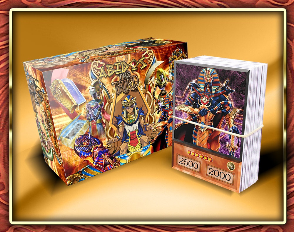 Boîte de rangement de 70 cartes Yu-gi-oh! Egyptian God - Carte à