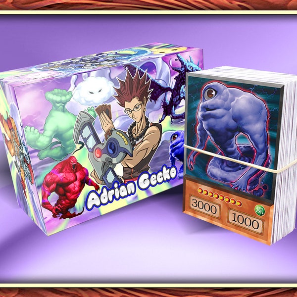 Adrian Gecko (45 cards) GX Deck Anime Orica + Box & Playmat