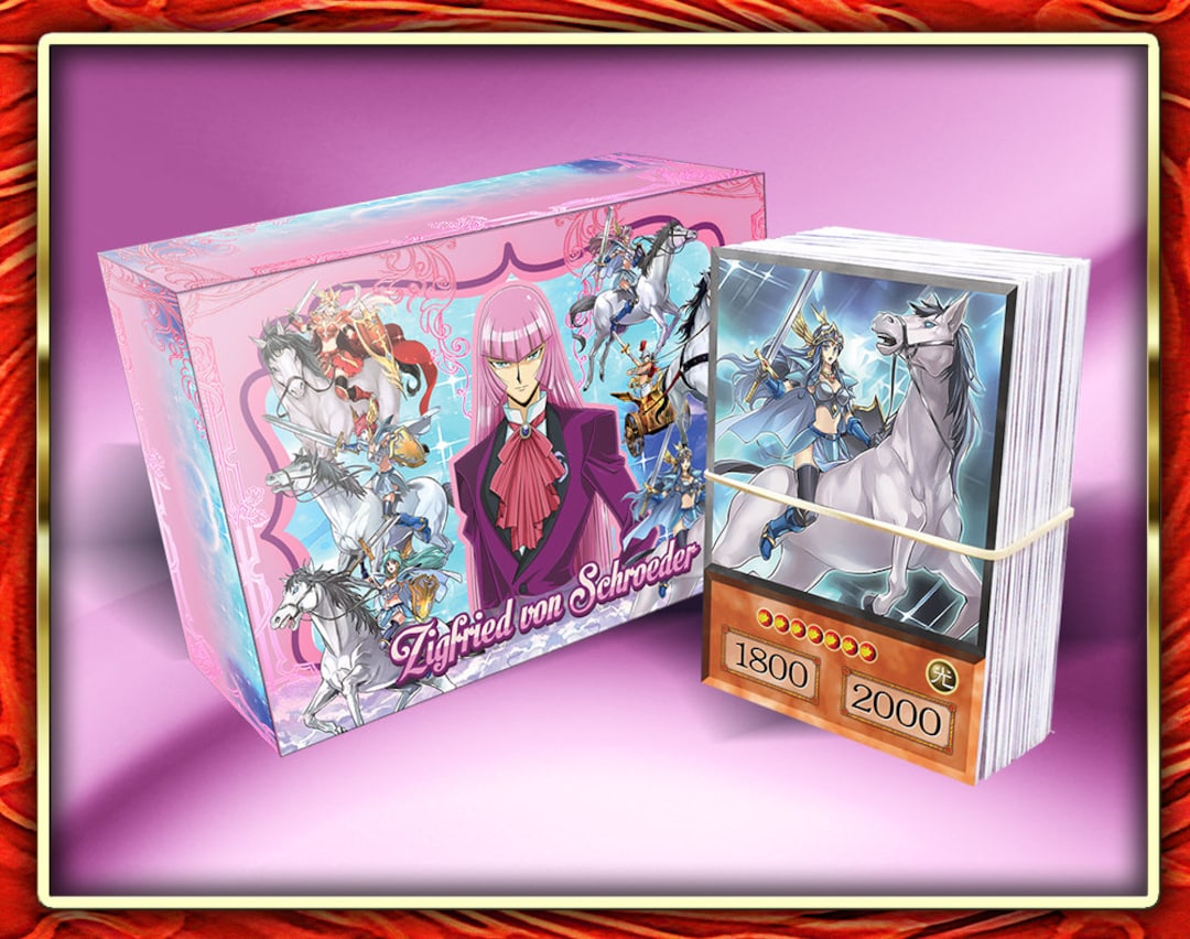 Zigfried Leon Deck (60 Cards +27 Rare) +deckbox & Playmat Anime