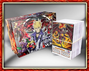 Jack Atlas Deck (110 cards +27 Rare) +DeckBox & Playmat Anime Orica