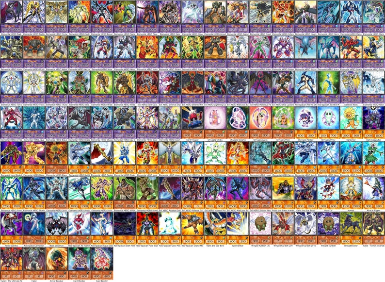 Jaden Yuki Deck 279 cartas Elemental Hero Deck Yugioh Gx Etsy