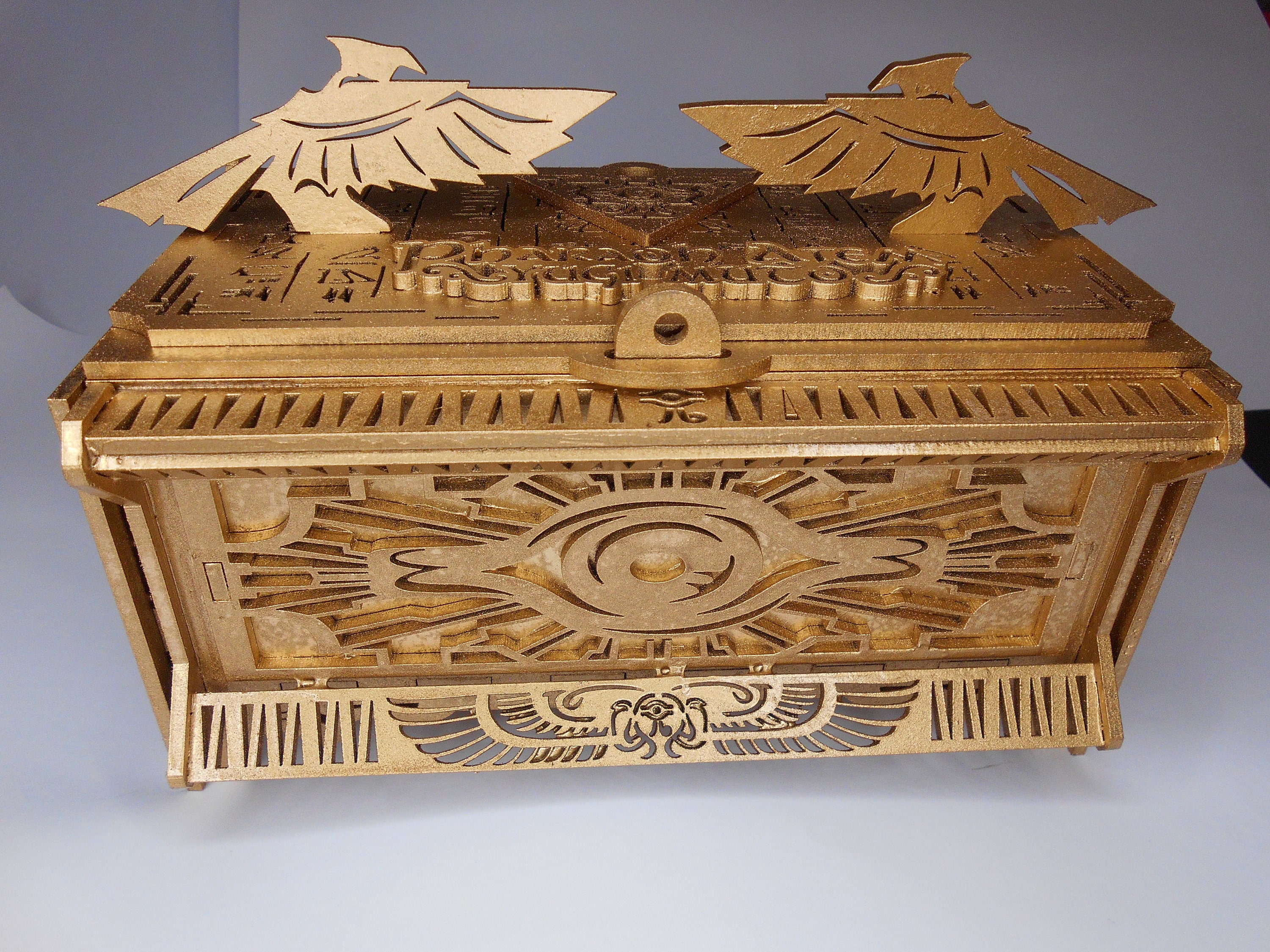 Gold Sarcophagus Deck Box - Etsy