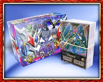Dumon Deck (50 cards +27 Rare) +DeckBox & Playmat Anime Orica