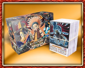 Crow Hogan Deck (90 cards +27 Rare) +DeckBox & Playmat Anime Orica