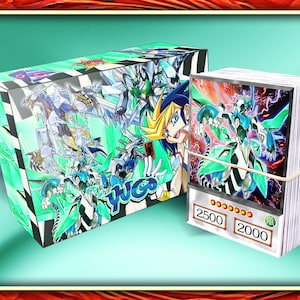 Yugo Deck (50 cards +27 Rare) +DeckBox & Playmat Anime Orica