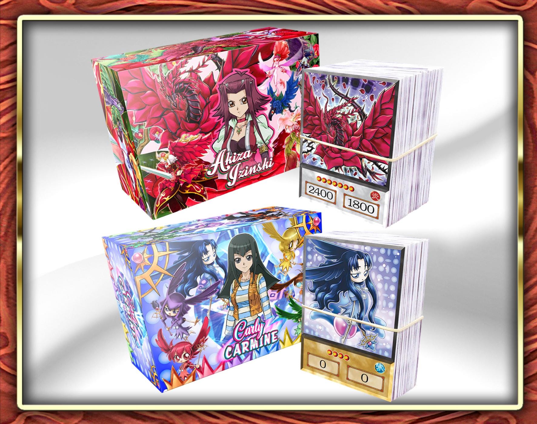 Akiza, Carly (130 Cards) +50 Rare, Deckbox & Playmat Deck Anime - Etsy