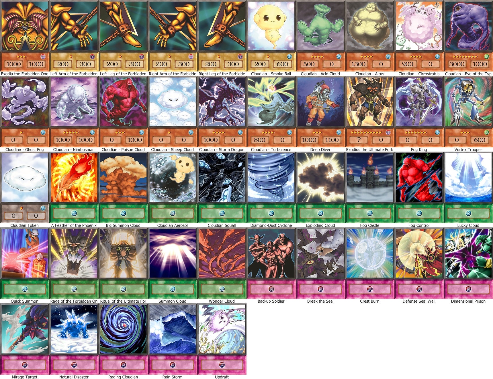 Adrian Gecko Deck 45 Cards Anime Orica Etsy Uk