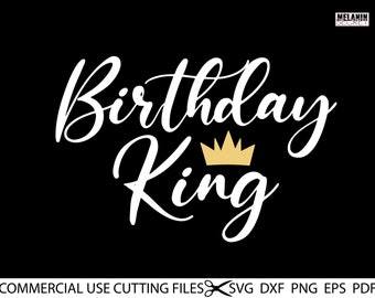 Download Birthday King Svg Etsy