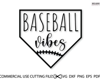 Download Baseball Vibes Svg Etsy