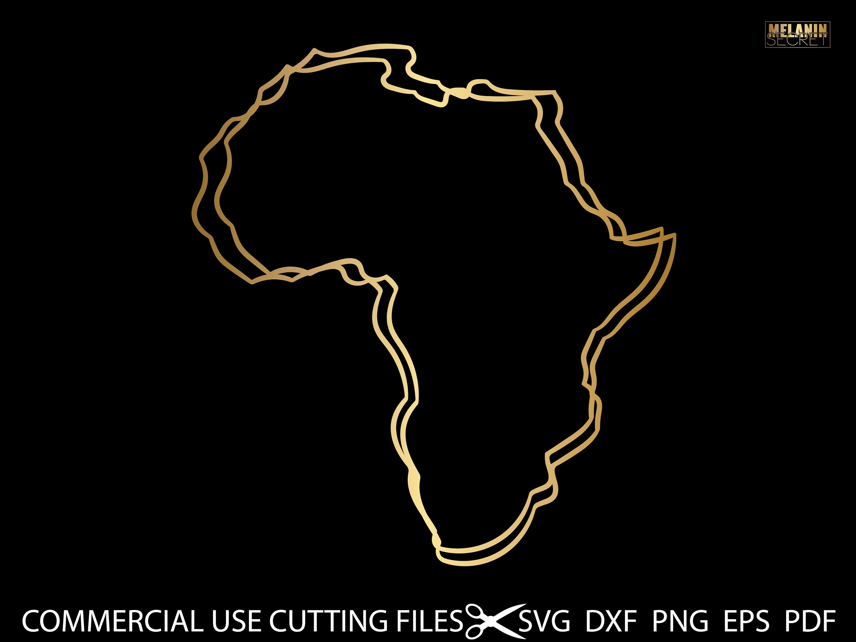 Africa Map Frame SVG Africa Frame Africa Map Monogram SVG Etsy UK