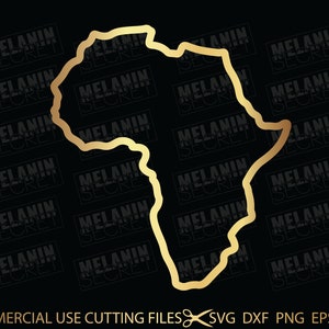 Marco de mapa de África SVG, Marco de África, Monograma de mapa de África SVG, Archivo de corte Cricut, Archivos SVG para Cricut, Silueta, Descarga instantánea, Svg