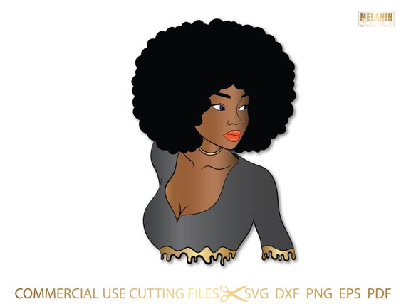 Big Afro Curly Fro Natural Hair T-Shirt For Melanin Women Big Afro Curly Fro Natural Hair T-Shirt For Melanin Women