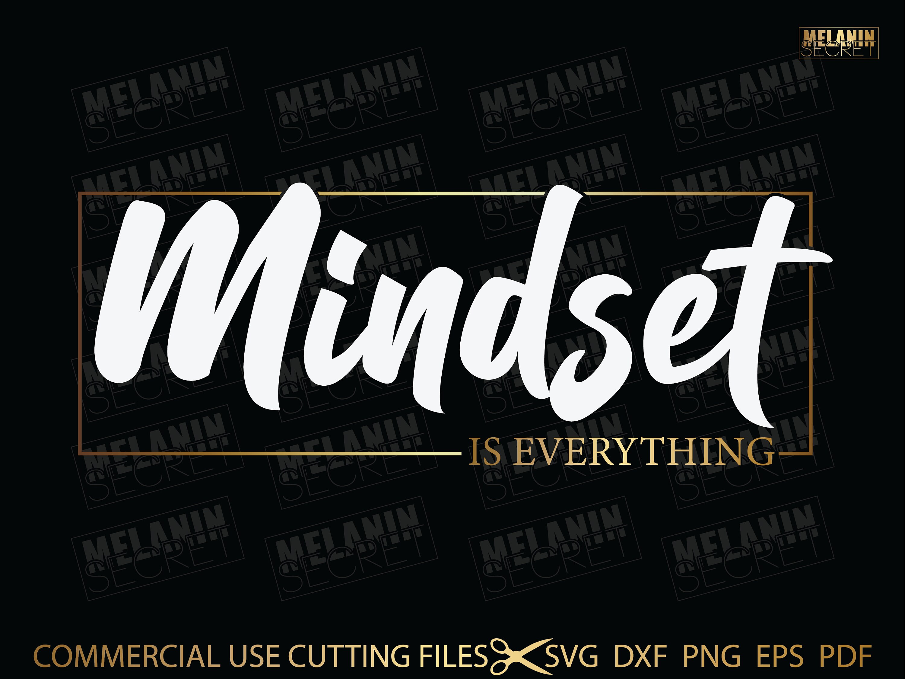 Mindset is Everything SVG Good Vibes Svg Positive Svg Etsy
