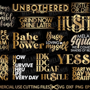 29 Afro Inspirational Bundle SVG, Afro Woman Svg, Black King, Queen Svg Cut File, Black History Month SVG Cricut Svg, Svg, Motivational Svg