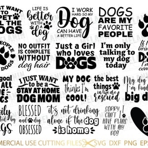 Dog Bundle SVG, Dog Mom Svg, Dog Lover Svg, Cricut Svg, Cricut Svg, Hund Svg, Plotterdatei, Plotterdatei, Silhouette, Cricut Svg, Digital