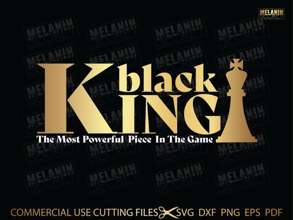 Black King Chess SVG – I Love Melanin