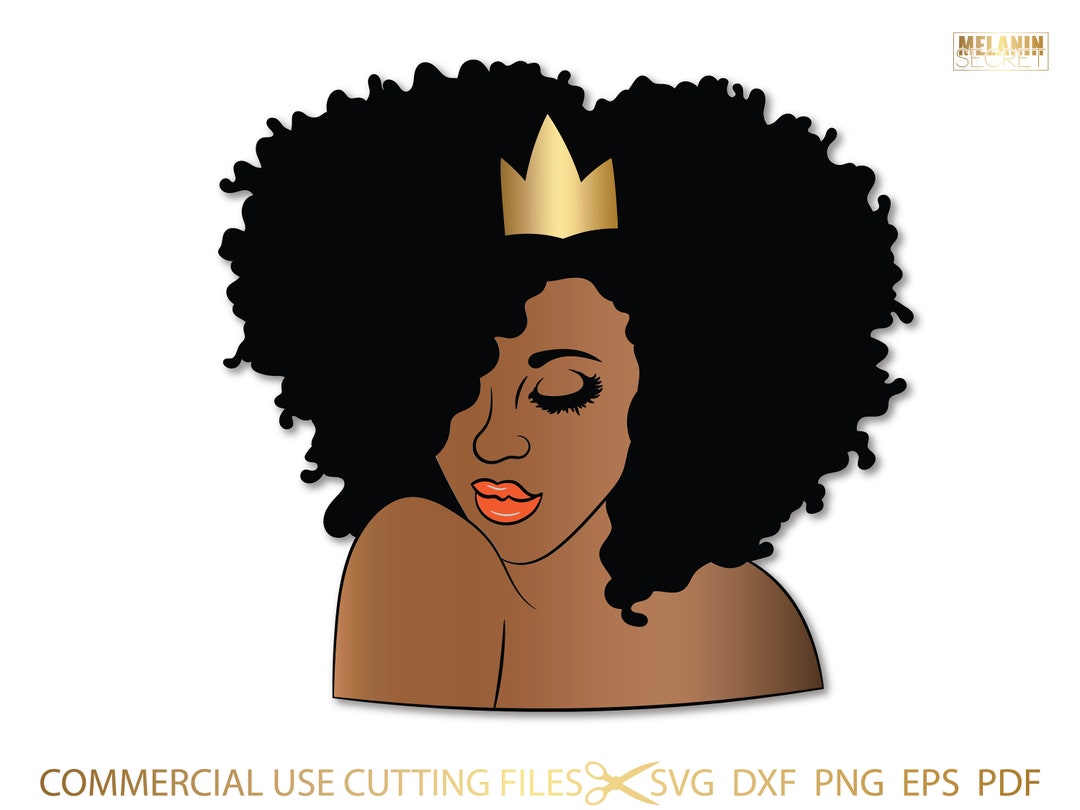 Nubian, Afro Diva Cricut Vector Cutting Glamour, Melanin, Silhouette Woman, - SVG, Singapore Africa, Lady, Diva, PNG Cut Queen Black Clipart Boss, SVG, Etsy