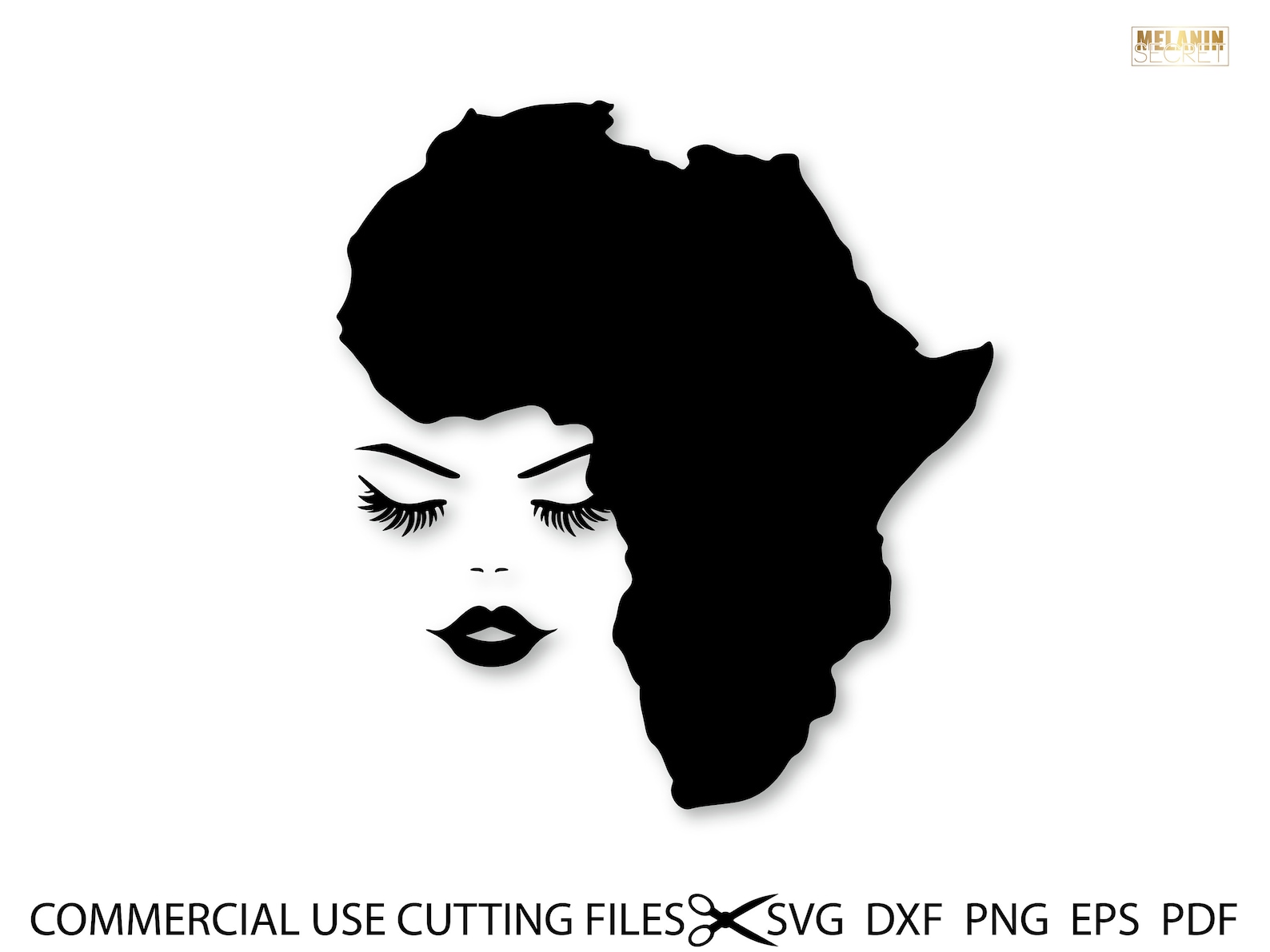 Africa Woman Silhouette Svg Afro Svg Png Afro Queen Woman Silhouette