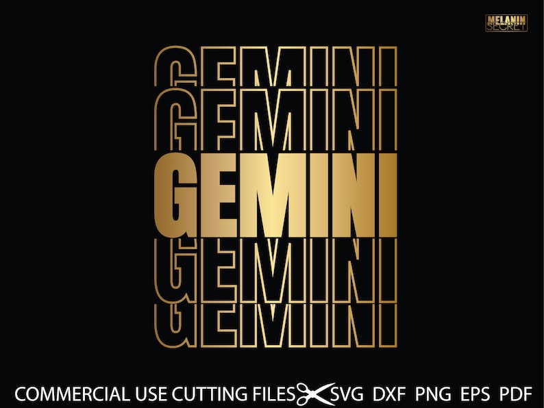 Gemini SVG Gemini Png File Afro Svg Birthday Gift Svg May | Etsy