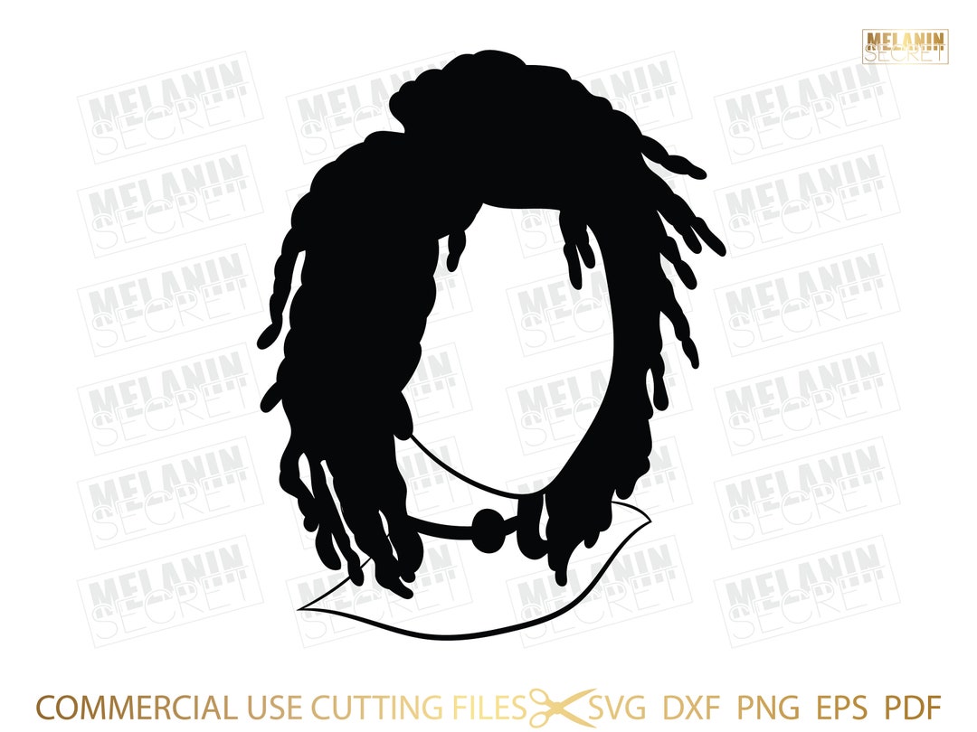 Afro Locs SVG, Afro SVG, African American Woman Svg, Afro Women Svg ...