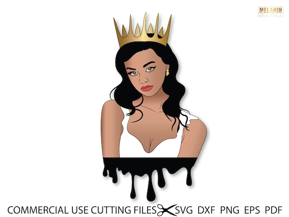 Queen Diva SVG, Crown, Queen Boss, Lady, Black Woman, Glamour, Drip,  Nubian, Melanin, SVG, PNG Vector Clipart Silhouette Cricut Cut Cutting -   Canada