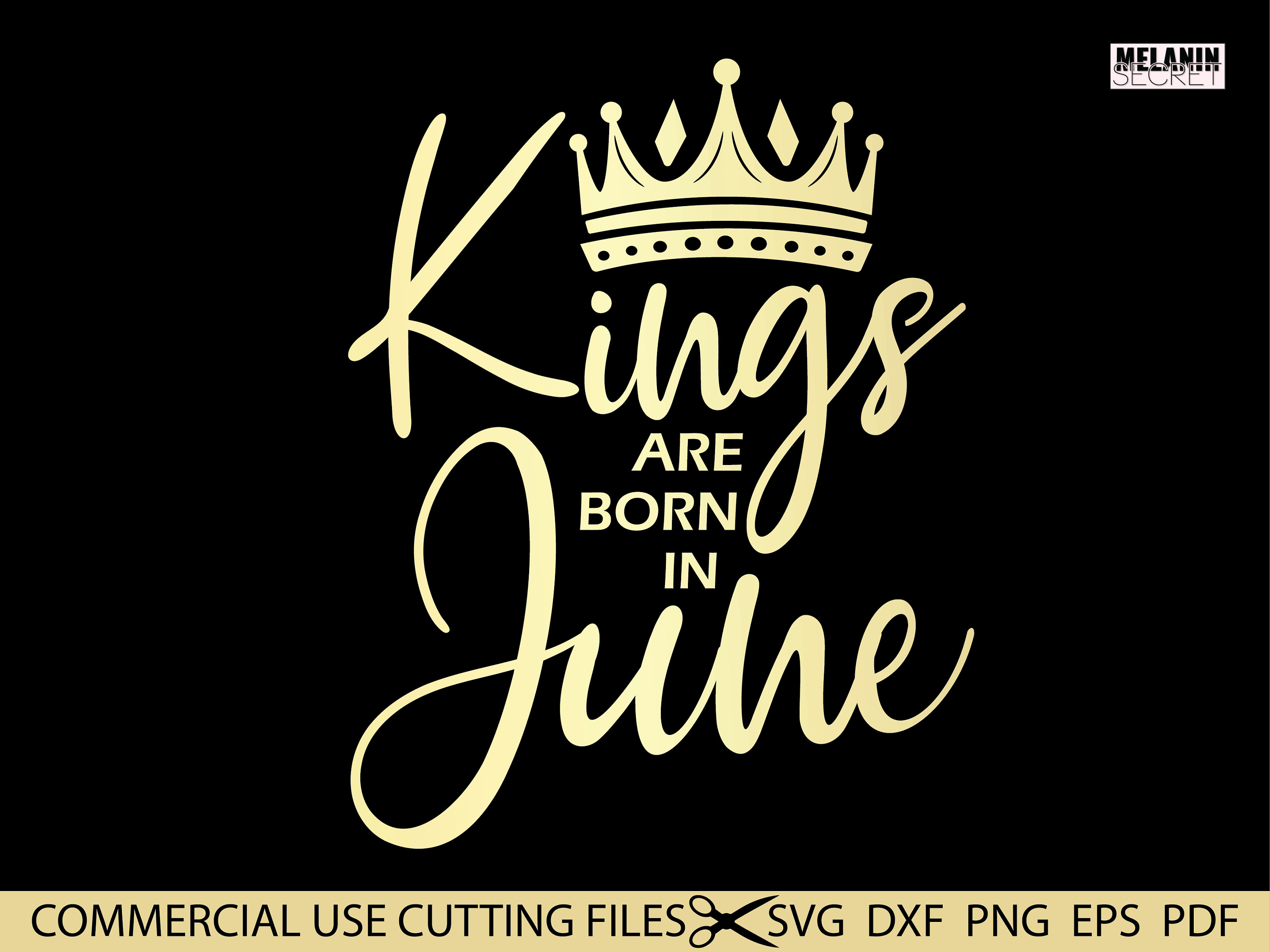 Kings Are Born in June SVG June King Svg Cancer Svg Gemini Etsy Denmark
