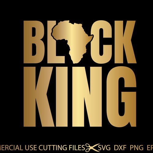 Black King SVG for Silhouette Cricut Cameo Black Man SVG Etsy