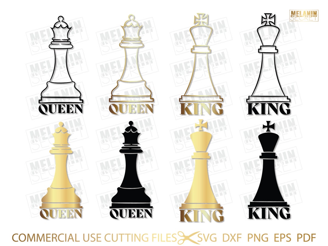 Black King svg, Chess piece, svg, png, eps, dxf, pdf