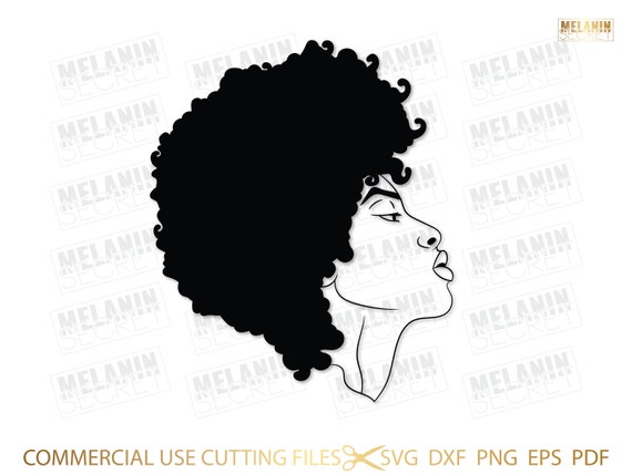 Afro Diva SVG, Face, Queen Boss, Lady, Black Woman, Glamour, Drip, Nubian,  Melanin, SVG, PNG Vector Clipart Silhouette Cricut Cut Cutting 
